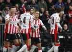 Eindhoven, 1 Februari 2026
Kompetitiewedstrijd PSV-Feyenoord, eindstand 3-0
Joey Veerman Armando Obispo Ismael Saibarin Sergino Dest Paul Wanner EsmirBajraktarevic Guus Til