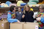 Rotterdam 15 januari 2026
Koningin Maxima bezoekt stichting jarige Job en pakt samen met de andere vrijwilligers de miljoenste doos / box in .