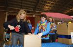 Rotterdam 15 januari 2026
Koningin Maxima bezoekt stichting jarige Job en pakt samen met de andere vrijwilligers de miljoenste doos / box in .