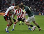 Eindhoven, 1 Februari 2026
Kompetitiewedstrijd PSV-Feyenoord, eindstand 3-0
Leo Sauer en Sergino Dest