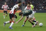 Eindhoven, 1 Februari 2026
Kompetitiewedstrijd PSV-Feyenoord, eindstand 3-0
Leo Sauer en Sergino Dest