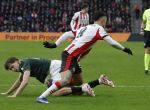 Eindhoven, 1 Februari 2026
Kompetitiewedstrijd PSV-Feyenoord, eindstand 3-0
Leo Sauer en Sergino Dest