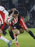 Eindhoven, 28 Januari 2026
Laatste wedstrijd in voorronde Champions League
PSV-Bayern Munchen, eindstand 1-2
Mauro Junior in duel met Luis Diaz