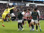 Eindhoven, 1 Februari 2026
Kompetitiewedstrijd PSV-Feyenoord, eindstand 3-0
yase Ueda Anel Ahmedhodzic Jeramiah St. Juste Guus Til  Esmir Bajraktarevic Ismael Saibari en Ivan Perisic Timon Wellenreuther