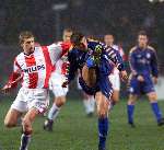 Eindhoven, 18 februari 1999
PSV-FC Twente,eindstand 3-0
Op de foto Robert Fuchs en Anser Aioupov