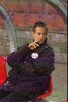 Eindhoven, 27-02-99
Een nog steeds teleurgesteld Gilles de Bilde op de bank tijdens PSV-NAC, eindstand 2-0