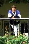 Henk Elsink in zijn huis te Mallorca 1978