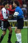 21 Februari 1999
Feyenoord-PSV 3-1
Ronald Waterreus heeft Cruz onderuit gehaald en krijgt de rode kaart.