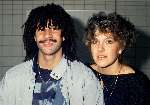 Ruud Gullit met zijn eerste vrouw Yvonne de Vries
1986