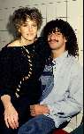 Ruud Gullit met zijn eerste vrouw Yvonne de Vries 1986