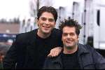 Brussel, 2 maart1999
Volumia met links Xander de Buisonje en rechts Axel Lindelauf