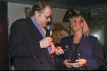 Bussum 3 februari 2000
Afscheidsfeest Roos van discotheek STARS
Andreas v d Schaaf ( als Prins Bernhard) in gesprek  met Roos