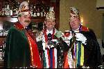 Helmond, 19 februari 2000
Stadsprins van Helmond Berry v Aerle, 
alias Prins Birke XXVII samen met linksgrootvorst LEX en rechts opperceremoniemeester Paul