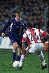 Eindhoven, 10 februari 2000
PSV-AJAX, eindstand 4-0
Jesper Gronkjaer contra Stinga