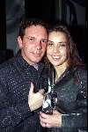 Bussum 3 februari 2000
Afscheidsfeest Roos van discotheek STARS
Sandy Kandau met ex-vriend Robert Leroy
