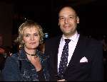 Amsterdam, 27 februari 2001
Uitreiking Edisons en Gouden Harpen
Marleen Houter met man