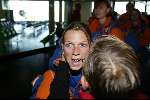 Schiphol 26 februari 2002
Terugkomst sporters van de Olympische winterspelen in Salt Lake city.
Annemarie Thomas