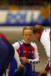Heerenveen 22 december 2001
Skate  off wedstrijden voor Olympische spelen.
Carl Verheijen met Gerard Kemkers