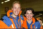 Schiphol 26 februari 2002
Terugkomst sporters van de Olympische winterspelen in Salt Lake city.
Carl Verheyen