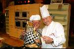 Amsterdam  1 janari 2002
Nieuwjaarsfeest Staatsloterijshow in de beurs van Berlage.
Cas Spijkers en Joop Braakhekke