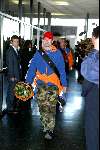 Schiphol 26 februari 2002
Terugkomst sporters van de Olympische winterspelen in Salt Lake city.
Erben Wennemars