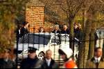 Noordwijk 5 januari 2002
Begrafenis Freddie Heineken.
Aanwezig waren zijn vrouw en dochter en heel veel politie en beveiliging