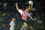 Eindhoven 26 januari 2002
PSV-NAC 3-1
Gakhokidze in duel met Babos