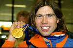Schiphol 26 februari 2002
Terugkomst sporters van de Olympische winterspelen in Salt Lake city.
Gerard v Velde