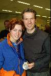 Schiphol 26 februari 2002
Terugkomst sporters van de Olympische winterspelen in Salt Lake city.
Gretha Smit