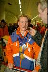 Den Haag 27 februari 2002
Huldiging Olympische sporters bij de koningin.
Jochem Uytdehaage