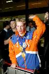 Den Haag 27 februari 2002
Huldiging Olympische sporters bij de koningin.
Jochem Uytdehaage