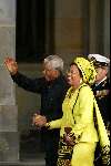 Amsterdam 2 februari 2002
Trouwen Prins Willem Alexander met Maxima
Nelson Mandela met vrouw