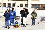 Zurs 17 februari 2002
Prinses Caroline v Monaco met baby en Prins Ernst van Hannover op ski\'s