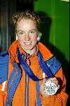 Schiphol 26 februari 2002
Terugkomst sporters van de Olympische winterspelen in Salt Lake city.
Renate Groenewold