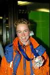 Schiphol 26 februari 2002
Terugkomst sporters van de Olympische winterspelen in Salt Lake city.
Renate Groenewold