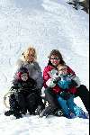Zurs 17 februari 2002
Rene Froger en Natasja Froger met kinderen
Wintersport Sneeuw