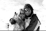 Zurs 17 februari 2002
Rene Froger en Natasja Froger 
Wintersport Sneeuw