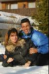 Lech 17 februari 2002
Ruud Gullit met Estelle Gullit
Wintersport Sneeuw