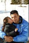 Lech 17 februari 2002
Ruud Gullit met dochtertje
Wintersport Sneeuw
