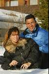 Lech 17 februari 2002
Ruud Gullit met Estelle Gullit
Wintersport Sneeuw