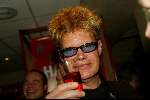 Bussum 24 februari 2003
Uitreiking van de gouden harpen
Ad Visser  met glaasje champagne