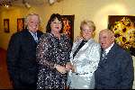 Bussum 24 februari 2003
Uitreiking van de gouden harpen
Bassie en Adriaan
Adriaan v d Toor met vrouw en Bas v d Toor met vrouw