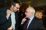 Bussum 24 februari 2003
Uitreiking van de gouden harpen
Jan Douwe Kroeske en Frits Spits
