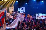 Hilversum 1 februari 2003
Idols opnames met Reinout Oerelmans en Tooske
publiek