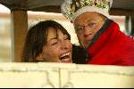 Amsterdam 5 februari 2003
Joop Braakhekke en  Irene v d Laar in gouden koets