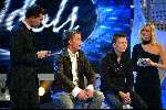 Hilversum 1 februari 2003
Idols opnames met Reinout Oerelmans en Tooske
Bas Idols & Jim Idols
