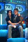 Hilversum 1 februari 2003
Idols opnames met Reinout Oerelmans en Tooske
Jim Idols en Marieke v Ginneken Idols