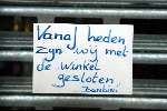 Amsterdam 6 februari 2004
Angela Kluivert haar winkel Bambini falliet