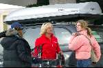 Lech 28 februari 2004
Anita Meijer met dochter Patty op skivakantie in Lech.
Wintersport