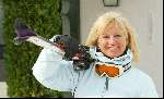 Lech 29 februari 2004
Anita Meijer op skivakantie in Lech.
Wintersport